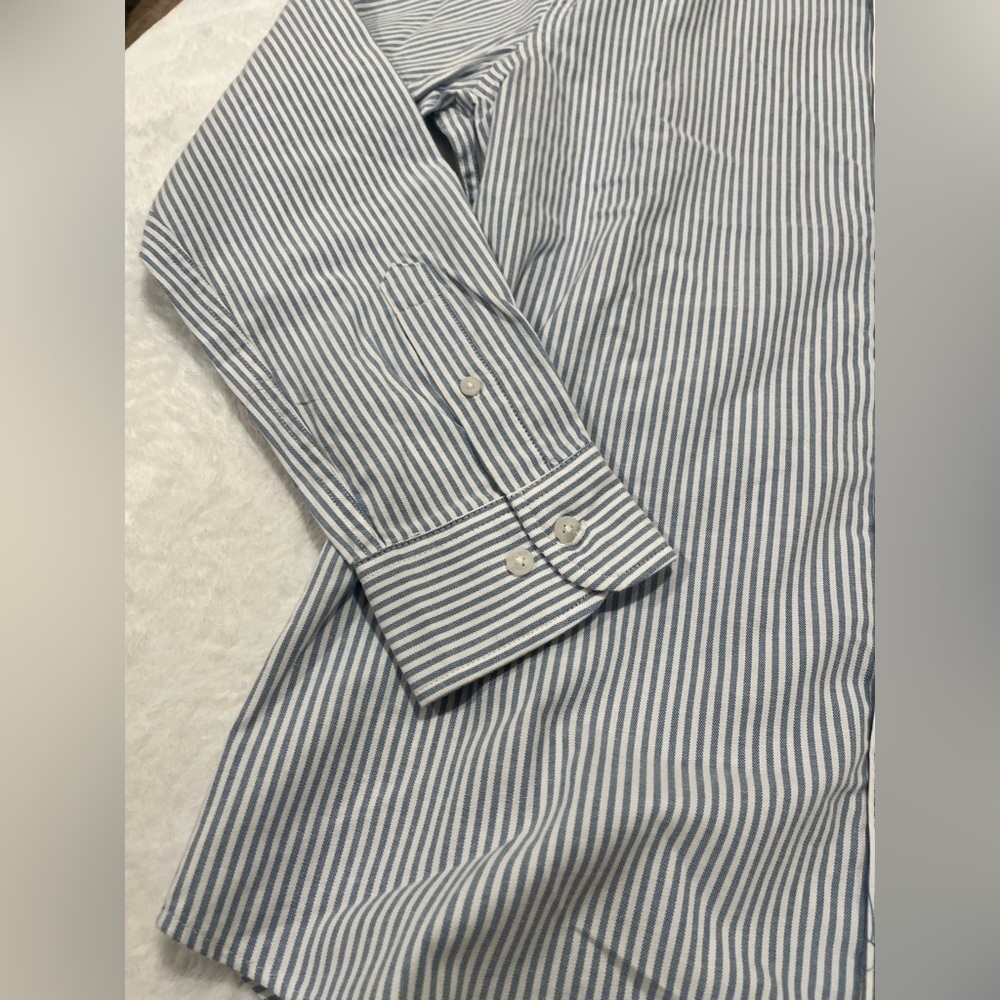 Men's Sonoma Goods For Life Long Sleeve Perfect Length Button-Down Shirt-Medium - Picture 3 of 8